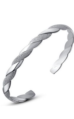 SS11035 S999 flash frosted silver bracelet